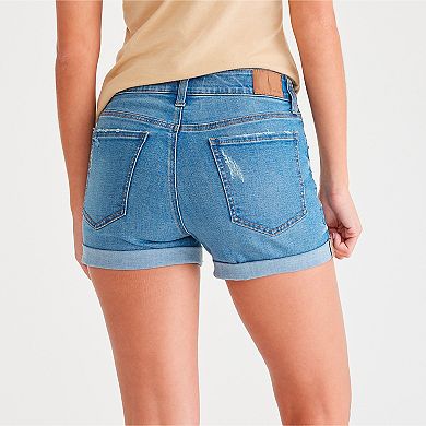 Juniors' Aeropostale High Rise Medium Destroy Shorts