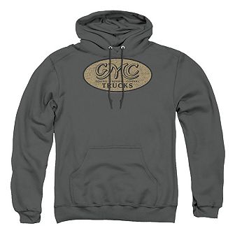 Gmc Vintage Oval Logo Adult Pull Over Hoodie