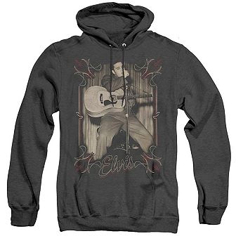 Elvis Presley Elvis Pines Adult Heather Hoodie