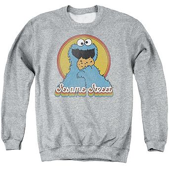 Sesame Street Cookie Monster Layers Adult Crewneck Sweatshirt