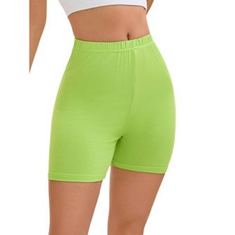 Women's Mid-thigh Boxer Underwear Full Coverage Soft Stretch Boyshorts Panties