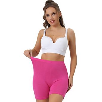 Women's Mid-thigh Boxer Underwear Full Coverage Soft Stretch Boyshorts Panties