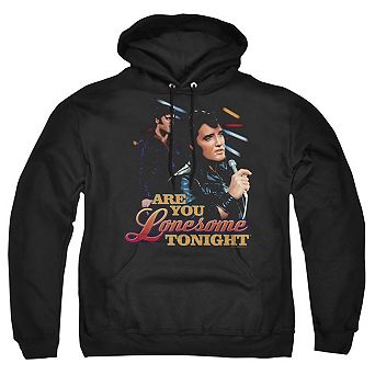 Elvis Presley Are You Lonesome Adult Pull Over Hoodie