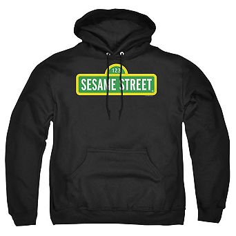 Sesame Street Logo Adult Pull Over Hoodie