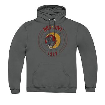 Bon Jovi 1987 Adult Pull Over Hoodie