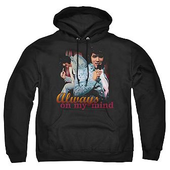 Elvis Presley Always On My Mind Adult Pull Over Hoodie