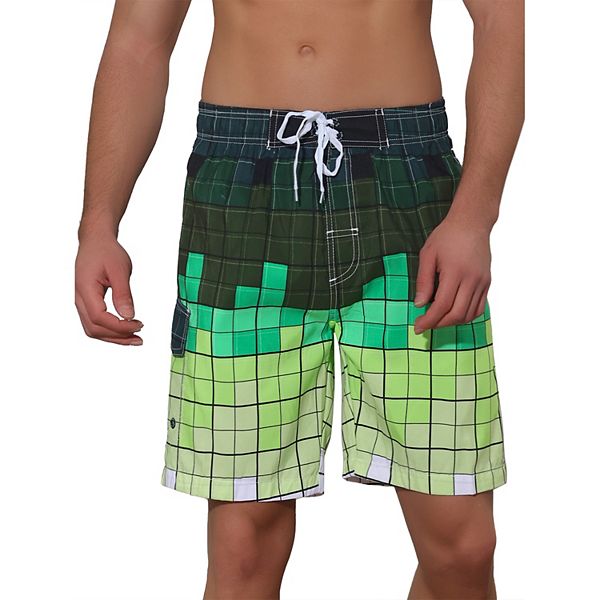Men's Color Block Drawstring Shorts