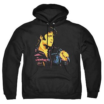 Elvis Presley Neon Elvis Adult Pull Over Hoodie