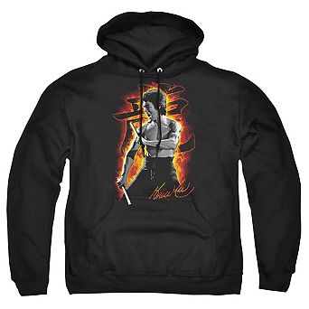 Bruce Lee Dragon Fire Adult Pull Over Hoodie