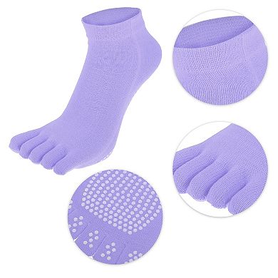 4 Pairs Full Finger Toe Socks Unisex  Five Finger Socks For Daily Fit