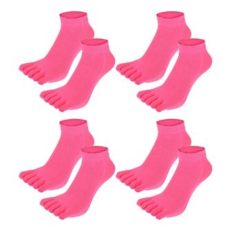 4 Pairs Full Finger Toe Socks Unisex Five Finger Socks For Daily Fit