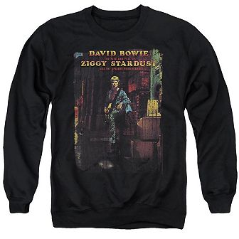 David Bowie Ziggy Stardust Album Adult Crewneck Sweatshirt