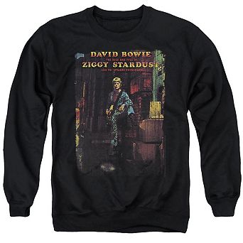 David Bowie Ziggy Stardust Album Adult Crewneck Sweatshirt