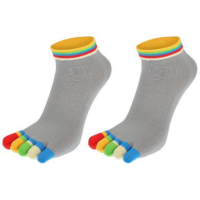 4 Pairs Full Finger Toe Socks Unisex Five Finger Socks