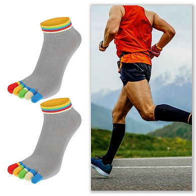 4 Pairs Full Finger Toe Socks Unisex Five Finger Socks