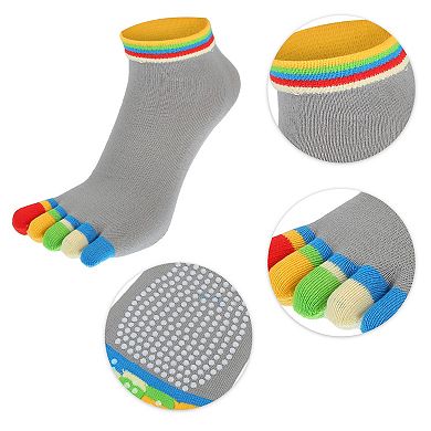 4 Pairs Full Finger Toe Socks Unisex Five Finger Socks