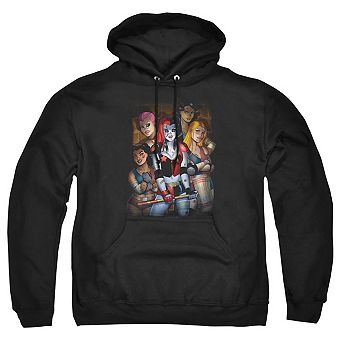 Batman Bad Girls Adult Pull Over Hoodie