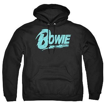 David Bowie Logo Adult Pull Over Hoodie
