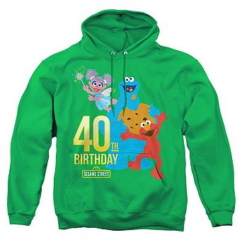 Sesame Street 40th Birthday Adult Pull Over Hoodie