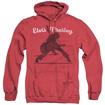 Elvis Presley Overprint Adult Heather Hoodie