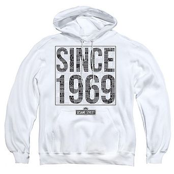 Sesame Street Since 1969 Pattern Adult Pull Over Hoodie