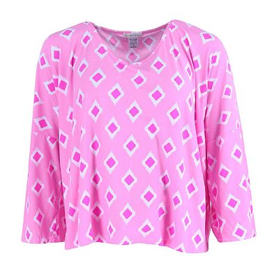 Women's Plus Size Flowing Pajama Set