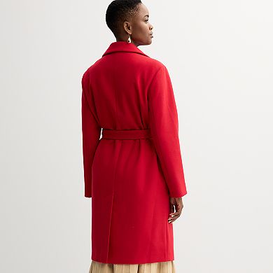 Women's Nine West Long Wrap Coat