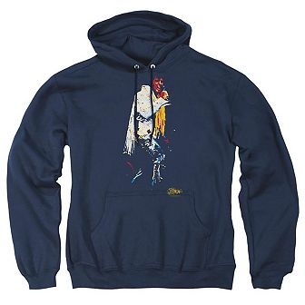 Elvis Presley Yellow Scarf Adult Pull Over Hoodie