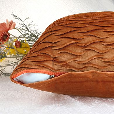 2 Pcs Throw Pillow Covers Luxury Textured Pillowcases Soft Cozy Cushion for Couch 18 x 18 Inch