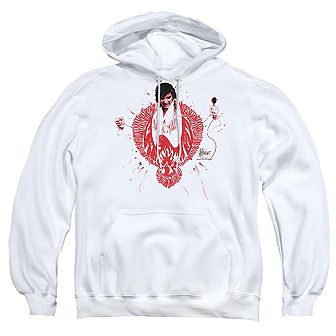 Elvis Presley Red Pheonix Adult Pull Over Hoodie