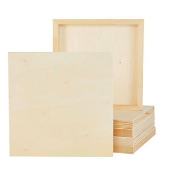 6 Pack 10x10 Wood Panels For Painting, Unfinished Wood Canvas Boards