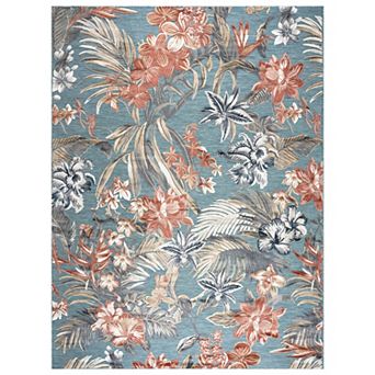 KHL Rugs Callie Transitional Aqua Scatter Mat Rug