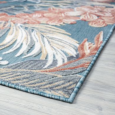 KHL Rugs Callie Transitional Aqua Scatter Mat Rug