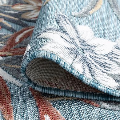 KHL Rugs Callie Transitional Aqua Scatter Mat Rug