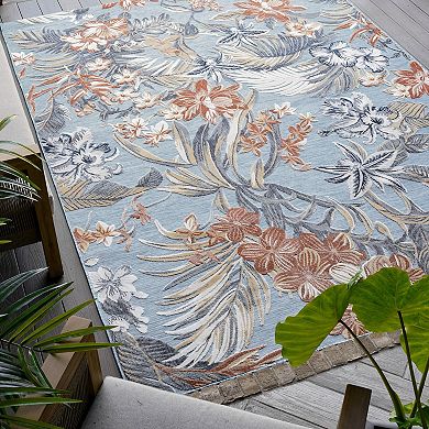 KHL Rugs Callie Transitional Aqua Scatter Mat Rug