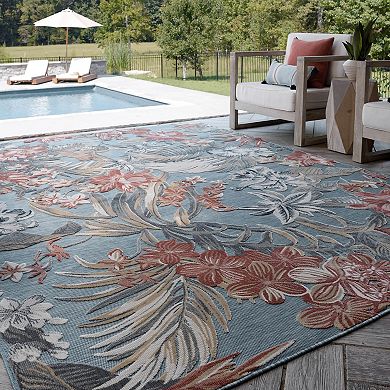 KHL Rugs Callie Transitional Aqua Scatter Mat Rug