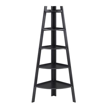Five Tier Corner Ladder Display Bookshelf