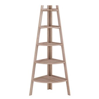Five Tier Corner Ladder Display Bookshelf