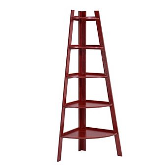 Five Tier Corner Ladder Display Bookshelf