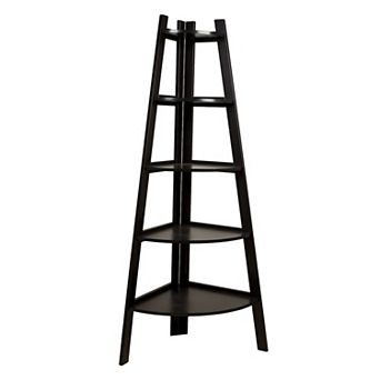 Five Tier Corner Ladder Display Bookshelf