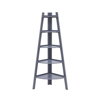 Five Tier Corner Ladder Display Bookshelf