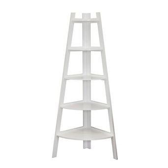 Five Tier Corner Ladder Display Bookshelf