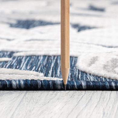KHL Rugs Daisy Transitional Dark Blue Area Rug