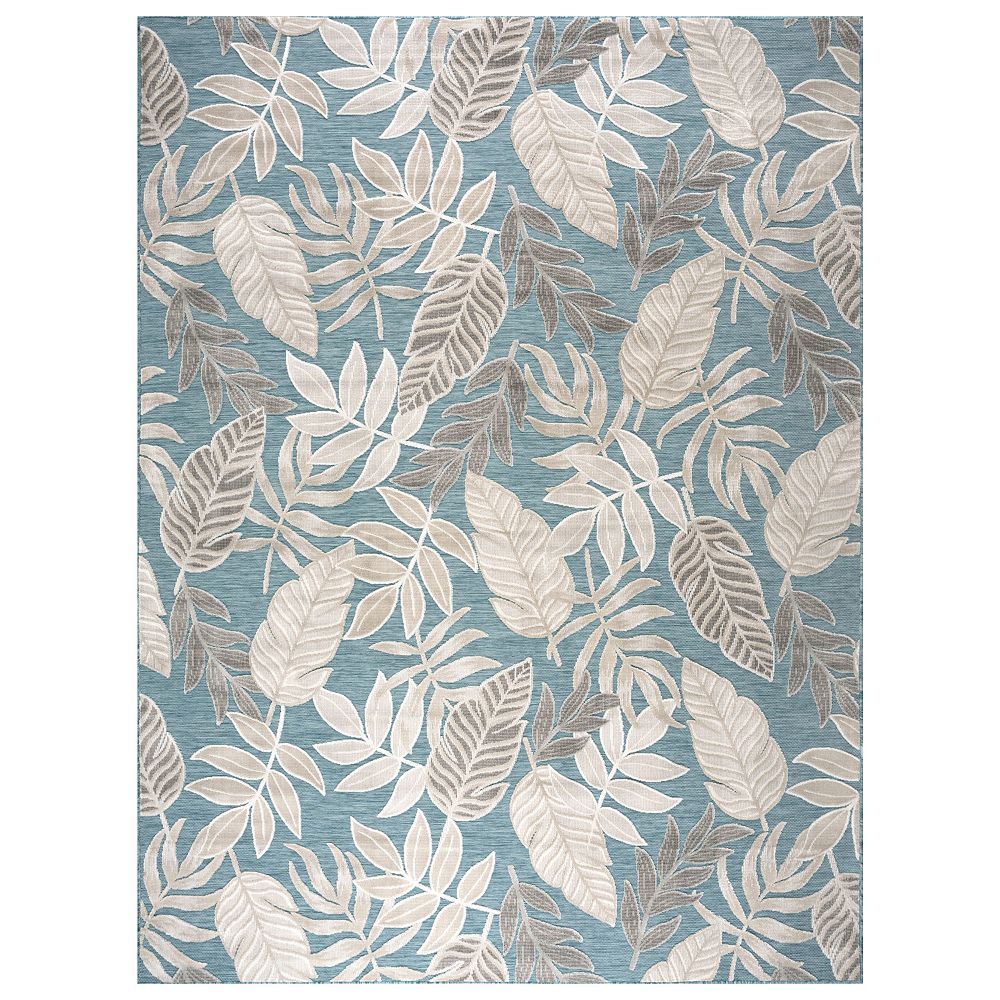 KHL Rugs Daisy Transitional Aqua Area Rug