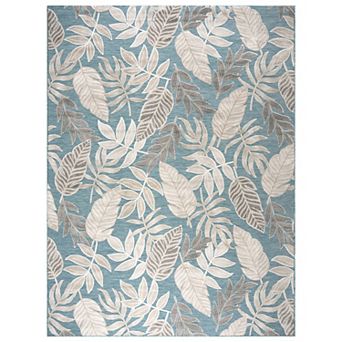 KHL Rugs Daisy Transitional Aqua Area Rug