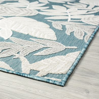 KHL Rugs Daisy Transitional Aqua Area Rug