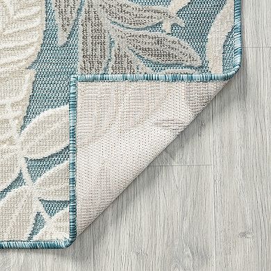 KHL Rugs Daisy Transitional Aqua Area Rug