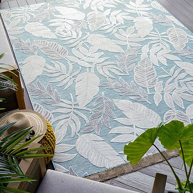 KHL Rugs Daisy Transitional Aqua Area Rug