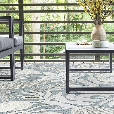KHL Rugs Daisy Transitional Aqua Area Rug