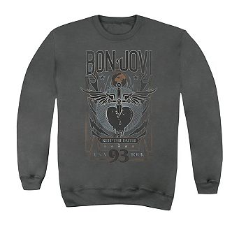 Bon Jovi Keep The Faith Adult Crewneck Sweatshirt